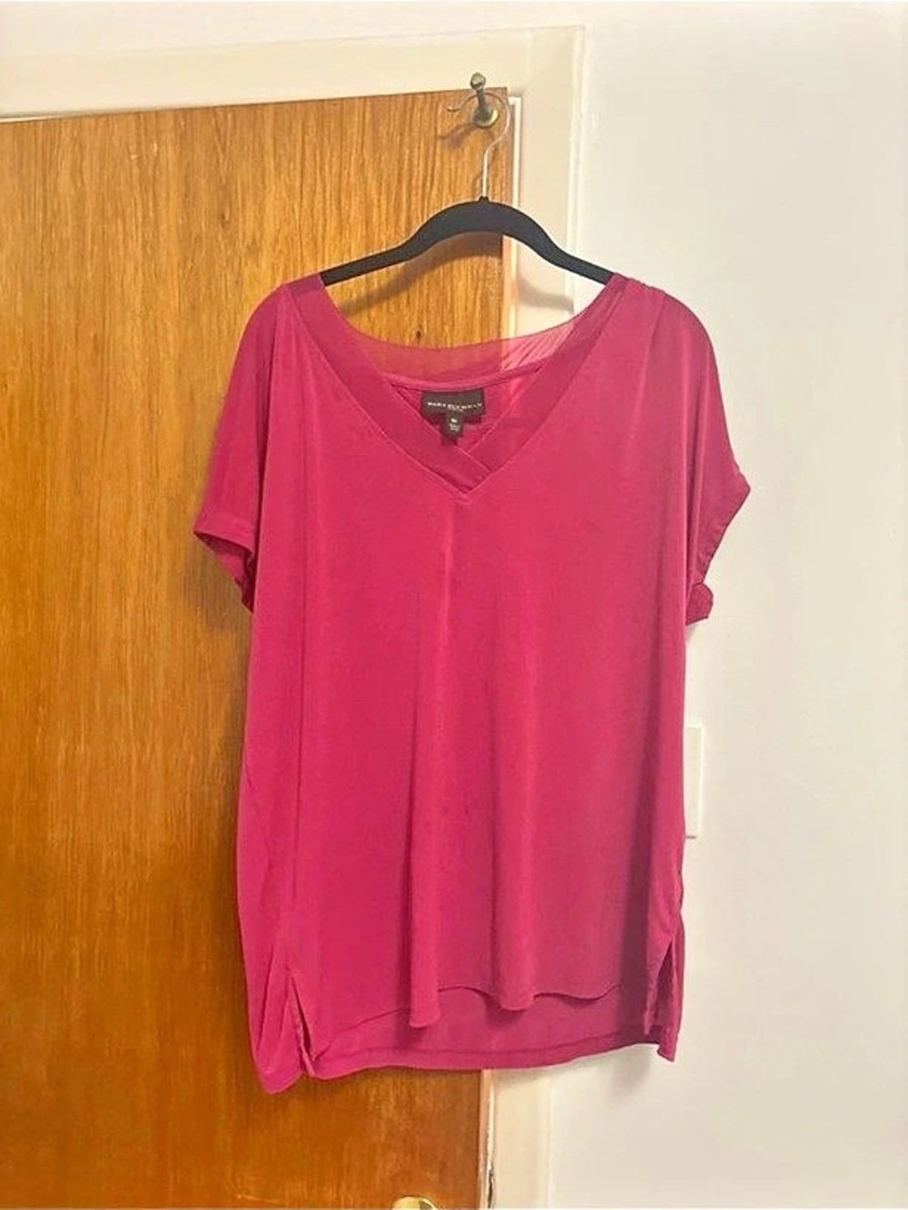 Dana Buchman Short Sleeve Top in Pink Size XL Like New